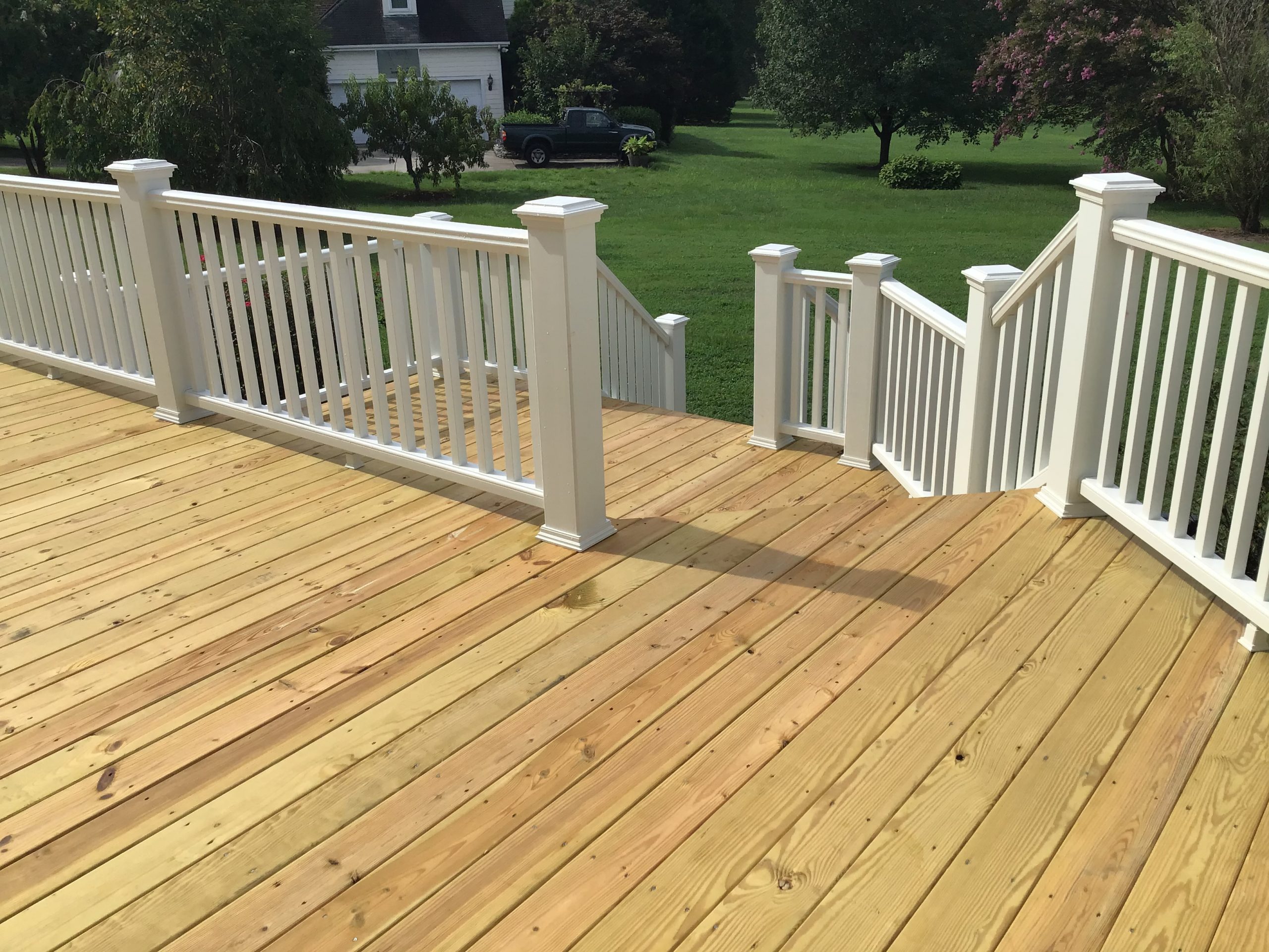 Trex rails and new treated decking